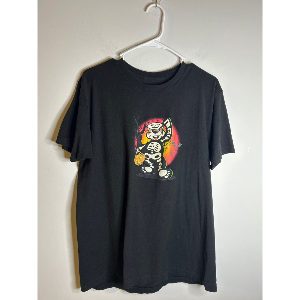 Buc-ee's Black Spooky Stuff Short Sleeve Halloween Graphic T Shirt Mens Large